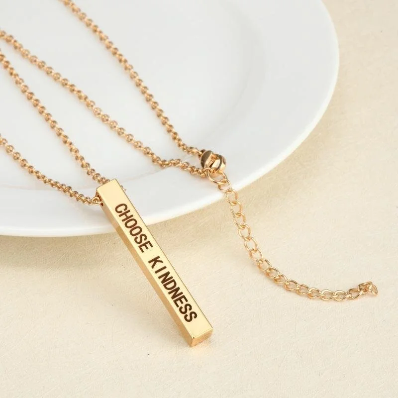 SOLD OUT Choose Kindness Gold Pendant Necklace
