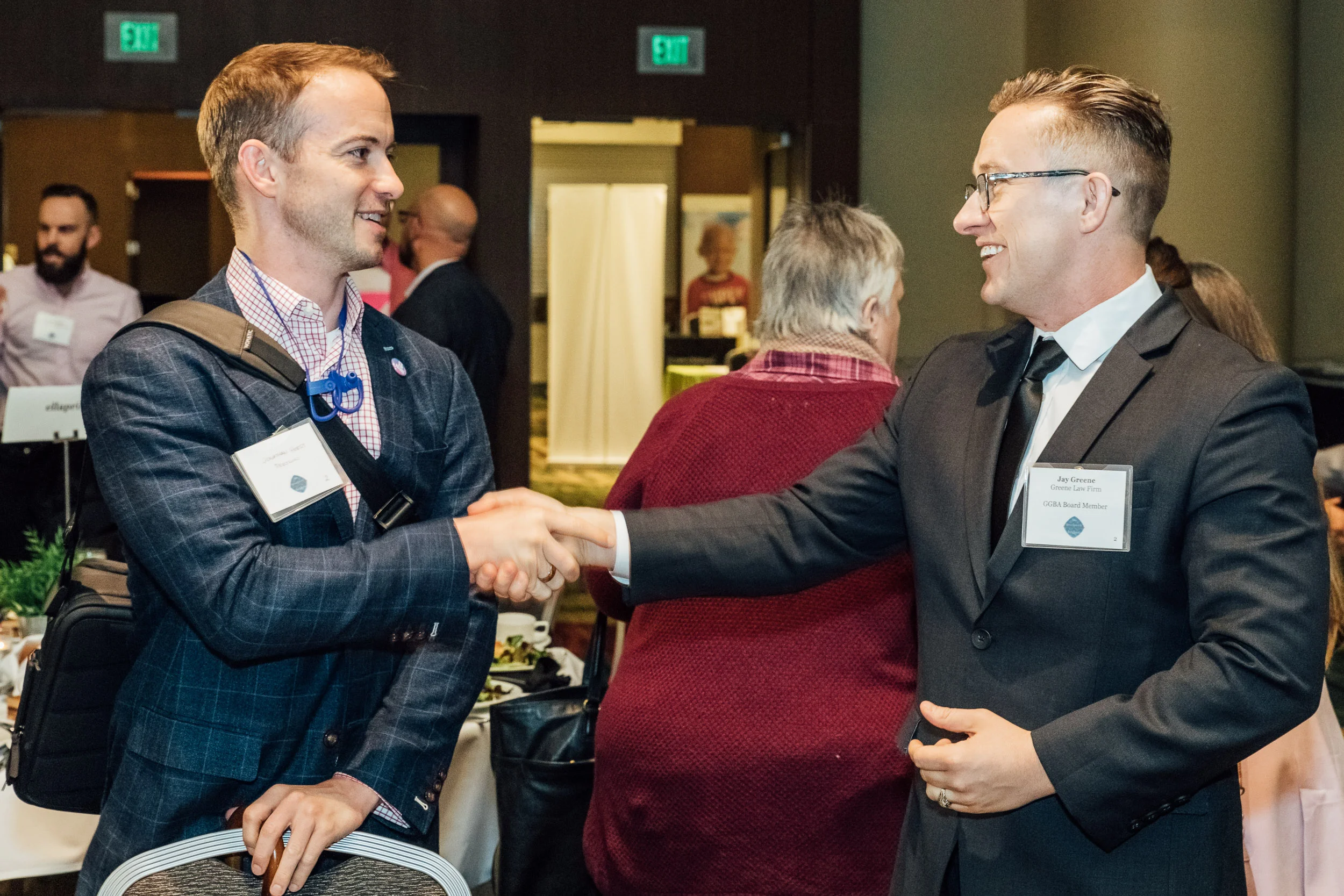 Networking at an event in San Francisco by Lor Photo