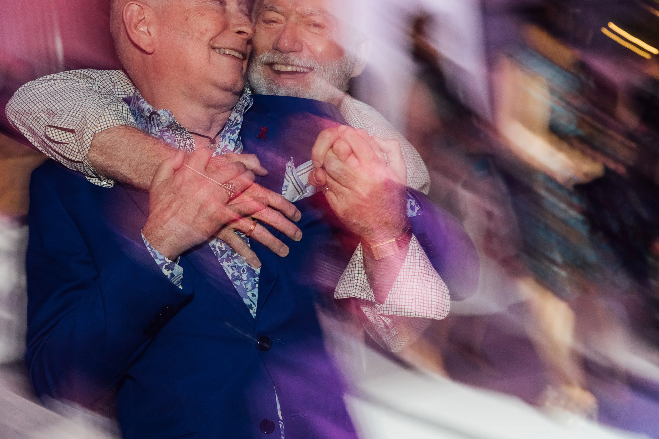 Couple dancing at a San Francisco event, Partygoers having a blast, by Lor Photo