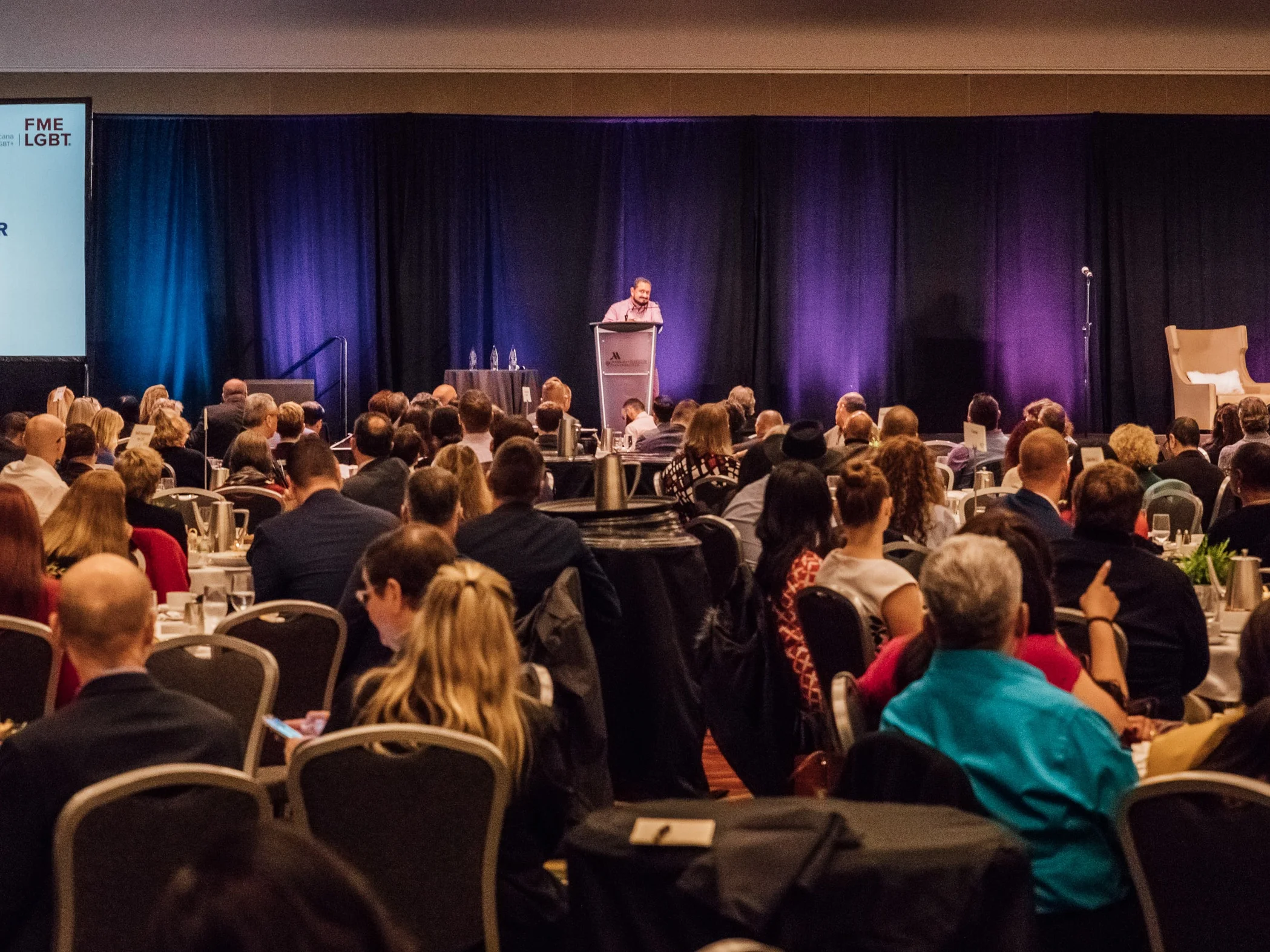 Award speech at a business association event in San Francisco by Lor Photo