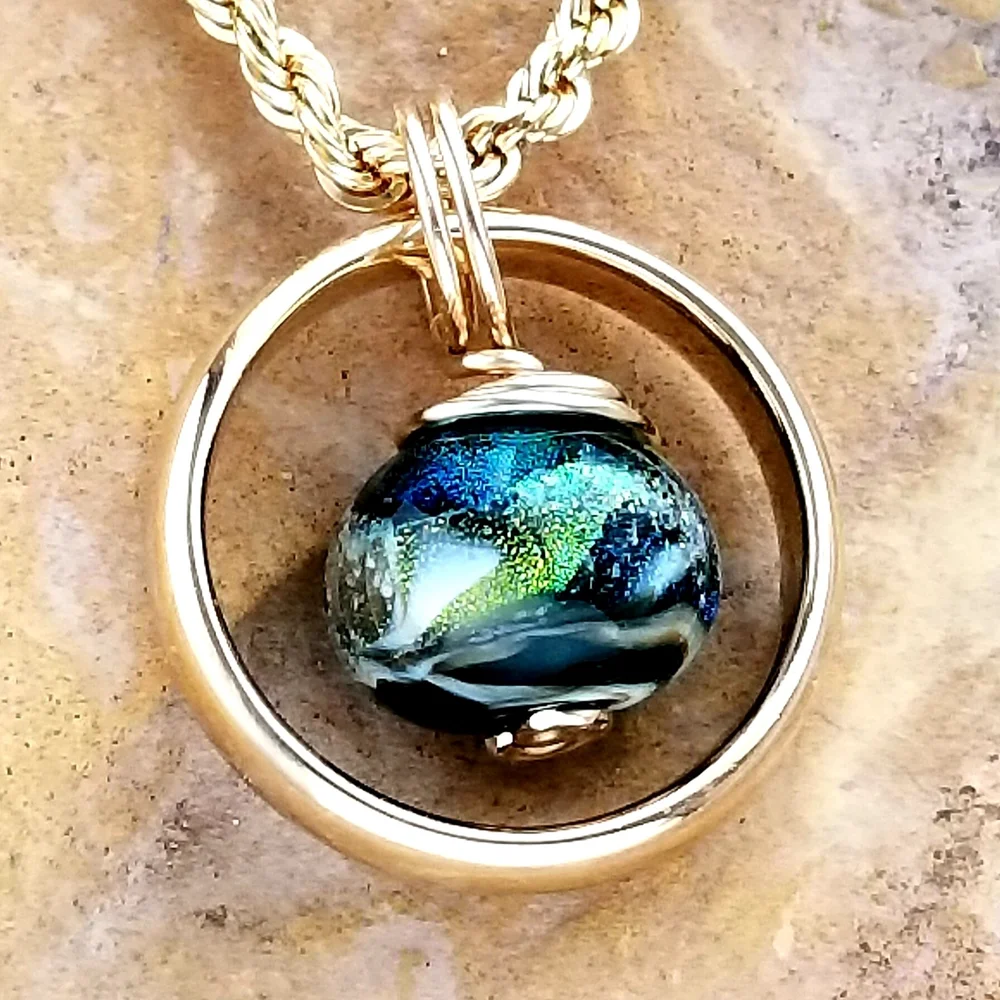 Beads Ashes Made Into Necklace Cremation Ash Bead, Round Glass