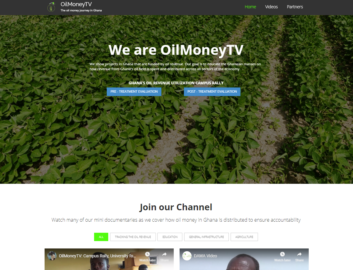 OilMoneyTV: Explore projects in Ghana that are funded by oil revenue.