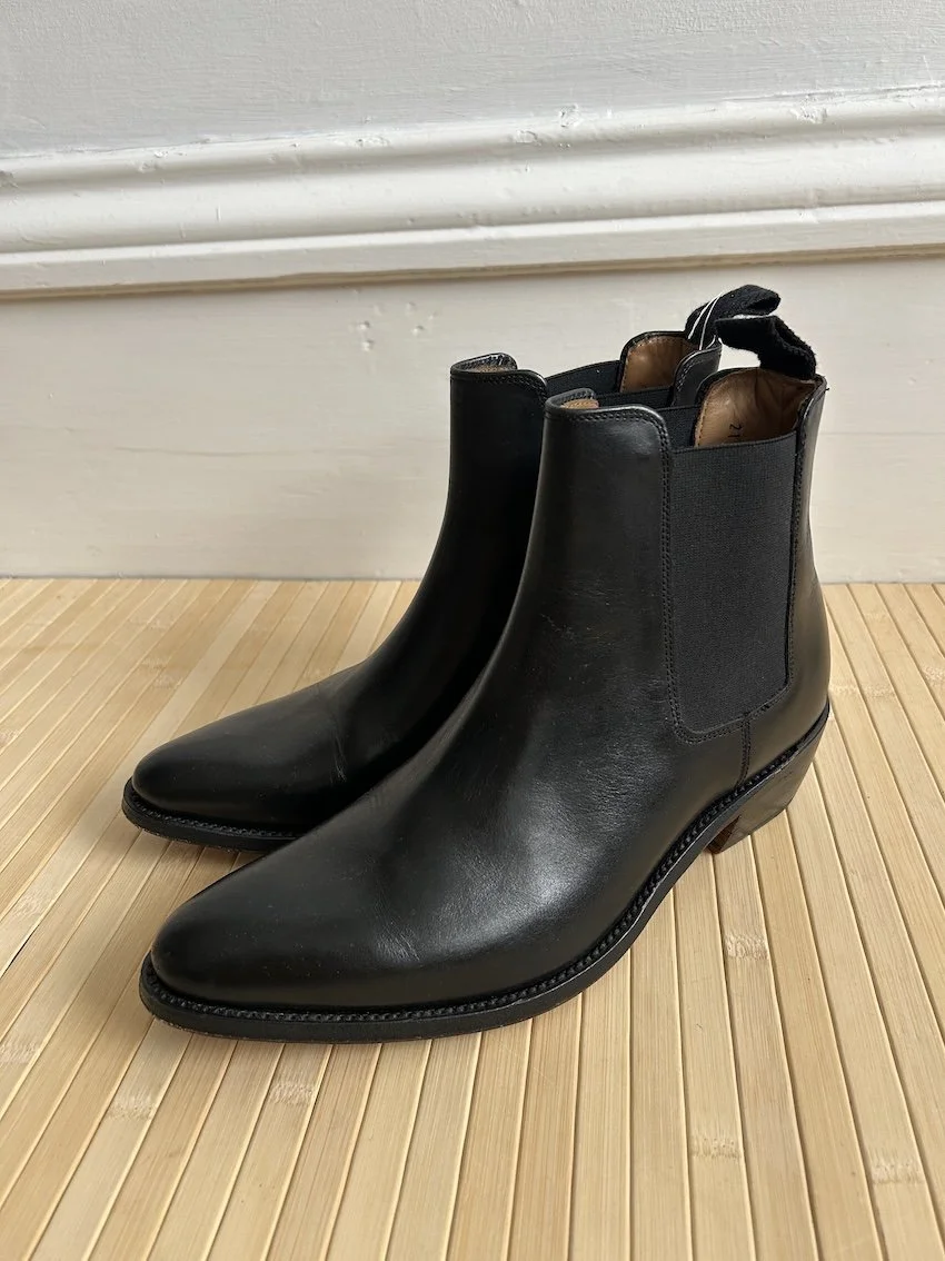 Grenson Polished Leather Chelsea Boots Size 7.5