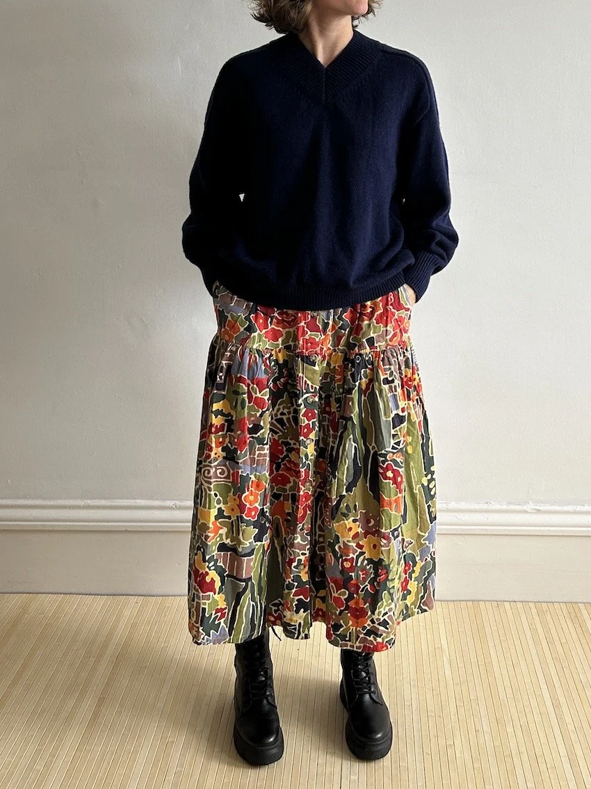 LF Markey Floral Tiered Midi Skirt Size 10