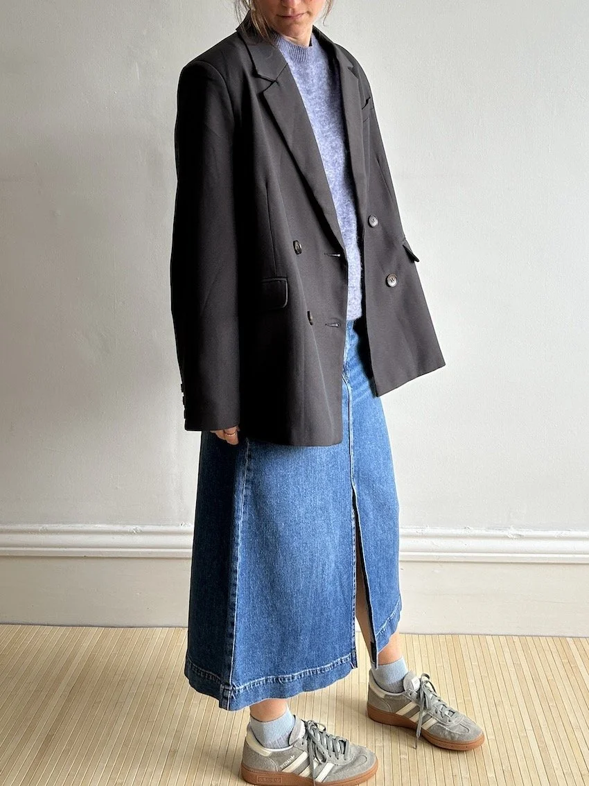 Na-Kd Grey Oversized Blazer Size 10