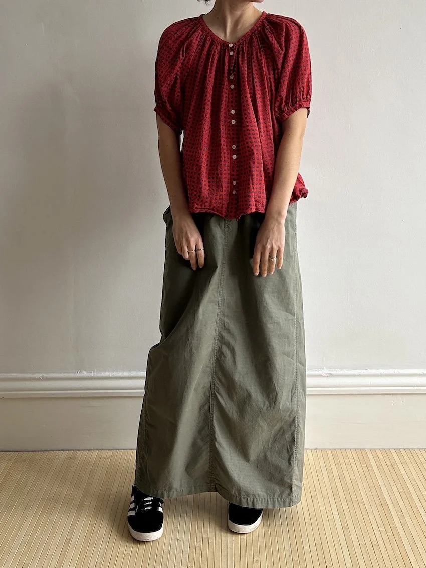 Zara Light Khaki Maxi Skirt Size S