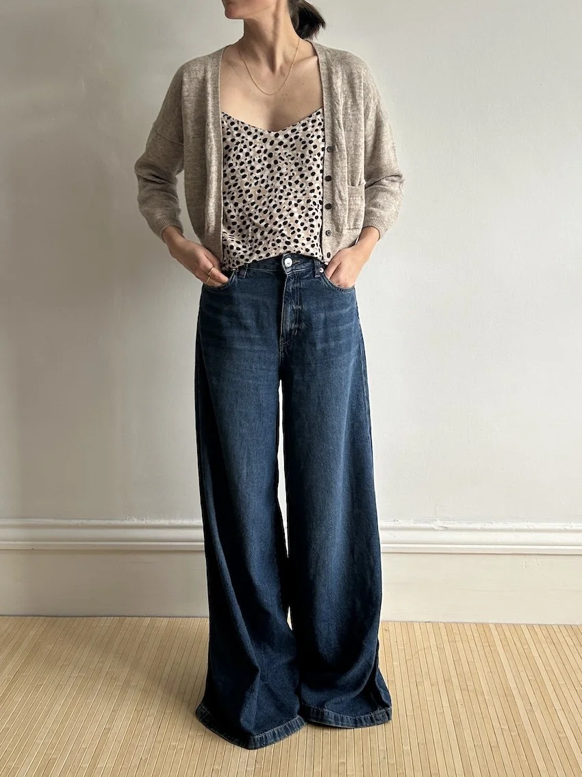 M&S Palazzo Wide Jeans Size 10L