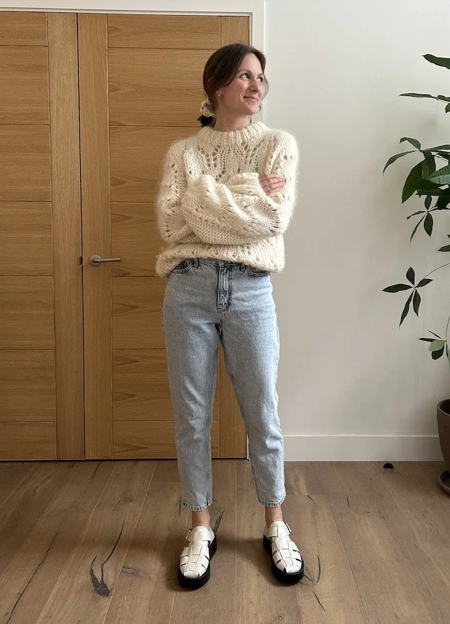 Ganni Clothing Ganni Cream Jumper Ganni Cream Wool Knit Jumper - Main Image