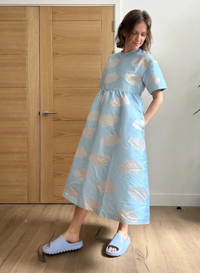 Lazy Oaf Blue Cloud Dress Size S