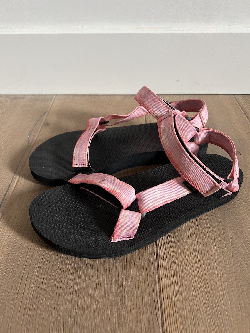 Teva Pink Original Sandals Size 7