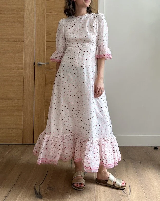 Sister Jane White Polka Dot Dress Size S