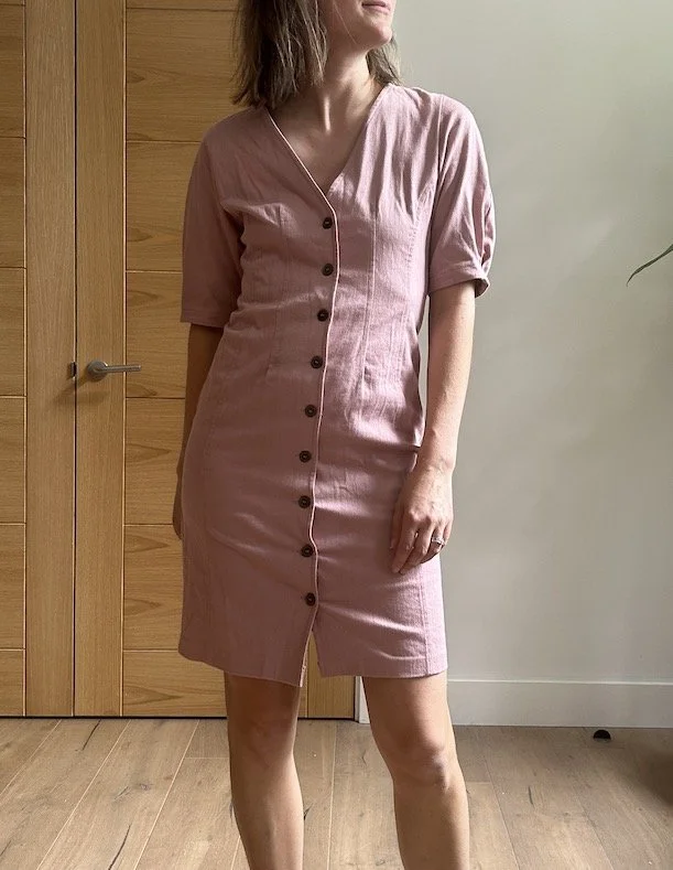 Topshop Pink Cotton Dress Size 8