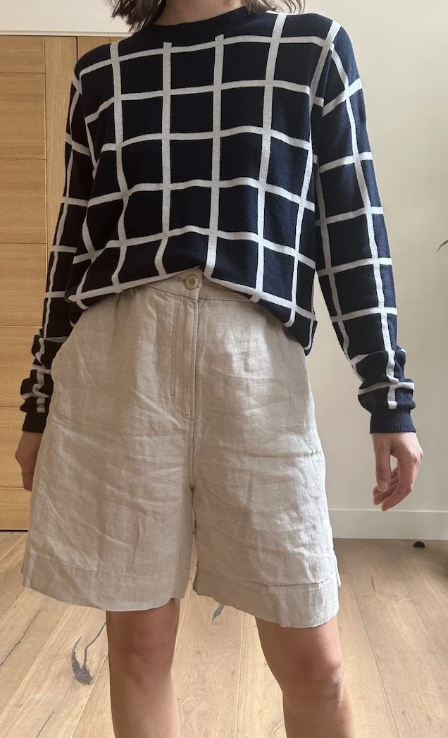 Cos Beige Linen Shorts Size M