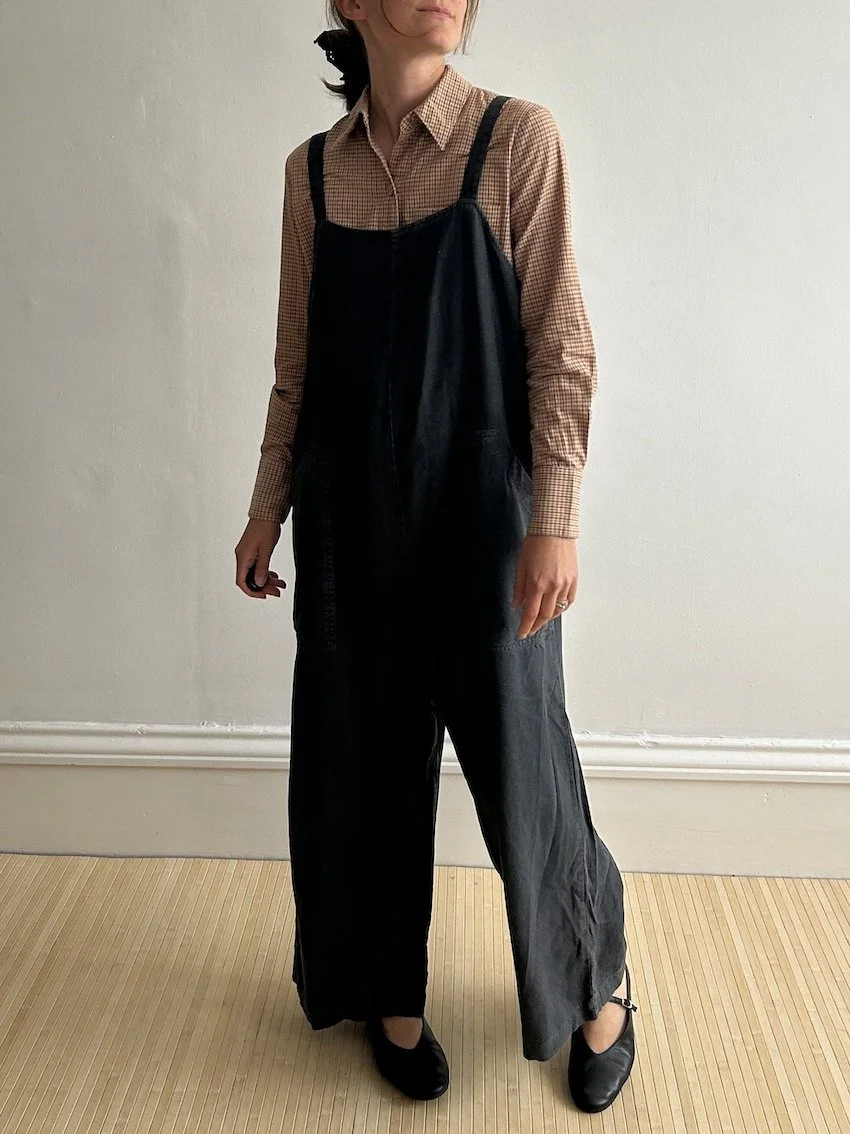 Universal Thread Charcoal Linen Jumpsuit Size M