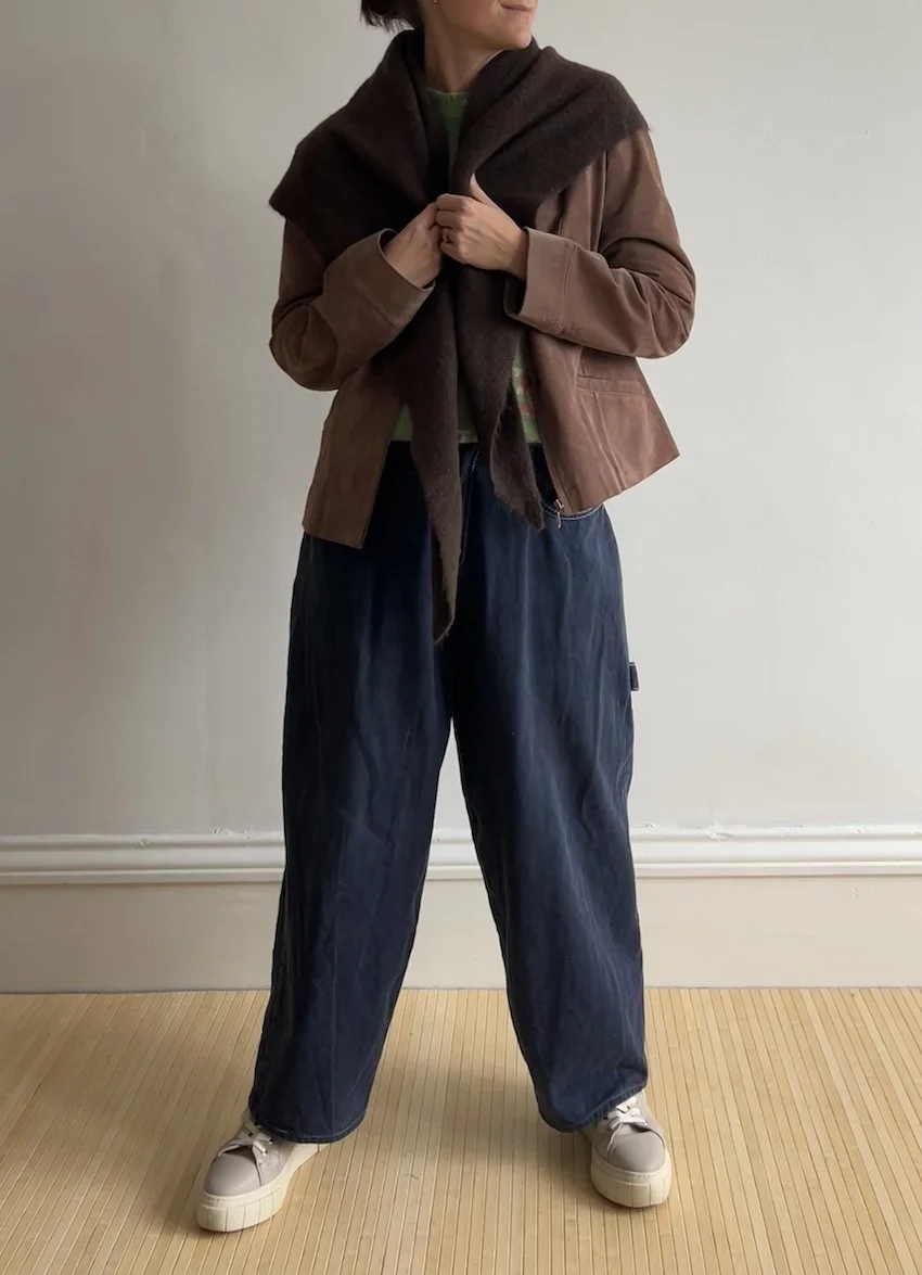 M&S Brown Triangle Scarf