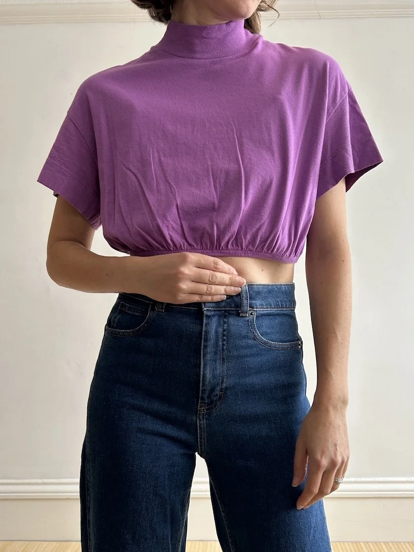 Alo Yoga Purple Crop Top Size S