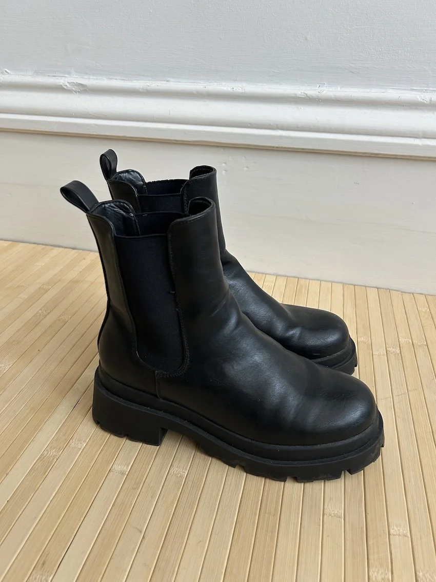 ASOS Design Black Chunky Boots Size 5