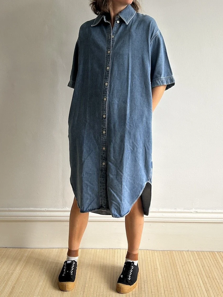 Cos Thick Oversized Denim Dress Size 6