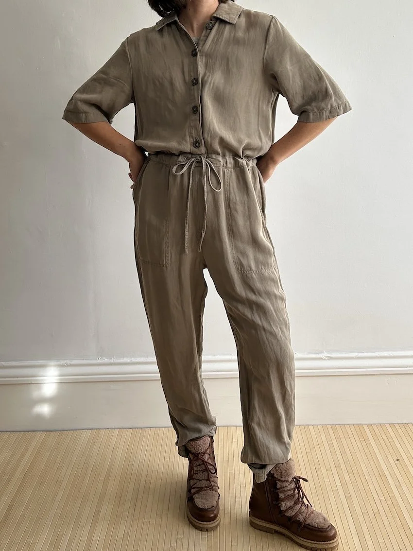 Topshop Khaki Jumpsuit Size 12