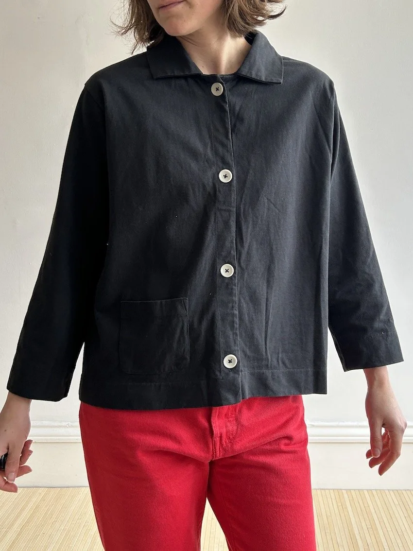 Toast Charcoal Cotton Jersey Shirt Size L