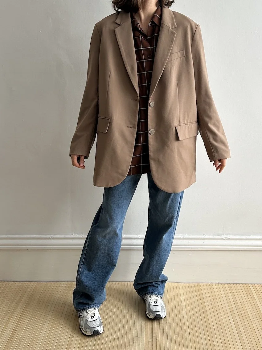 H&M Brown Oversized Blazer Size M