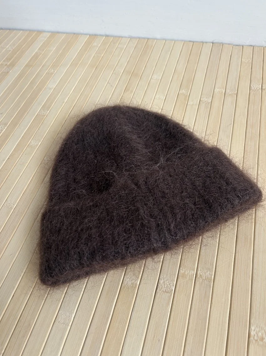 & Other Stories Brown Fluffy Beanie