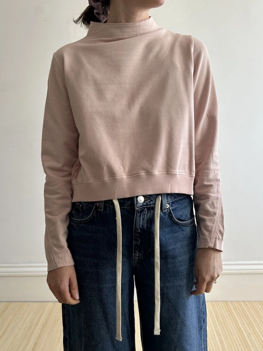 European Culture Pink Jersey Sweatshirt Size XS & S