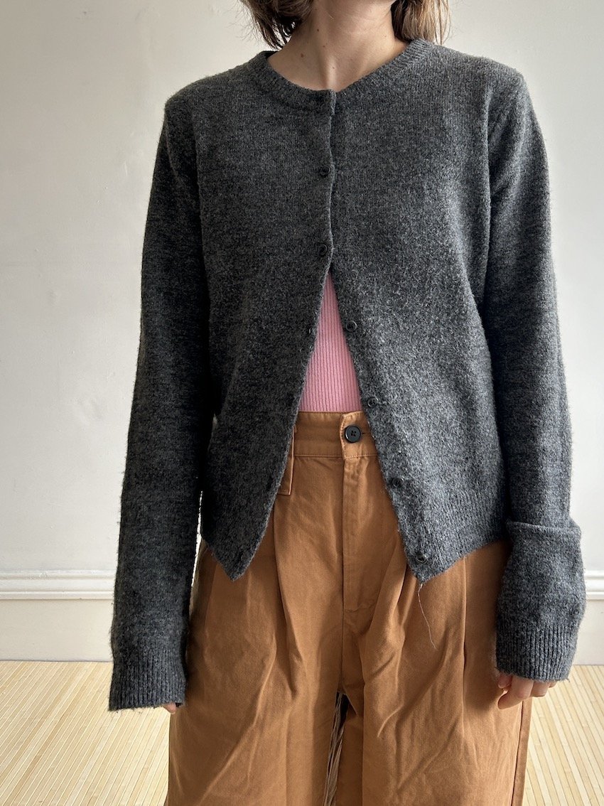 H&M Charcoal Cardigan Size M