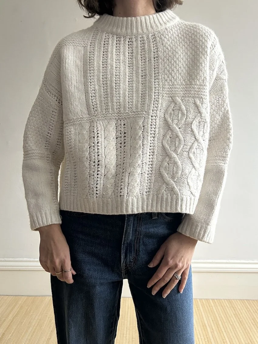 Whistles Ivory Boxy Knit Size S