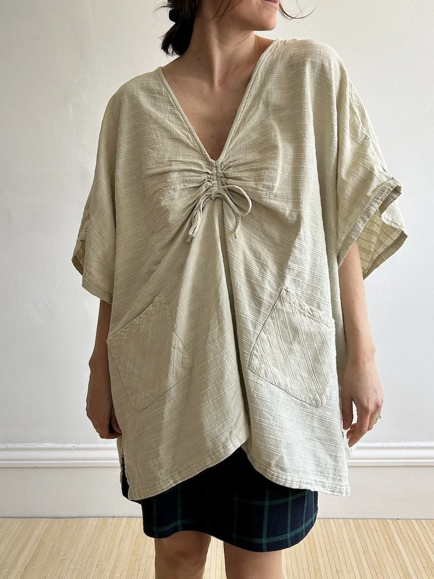 Free People Mint Green Cotton Kaftan Tunic Size M