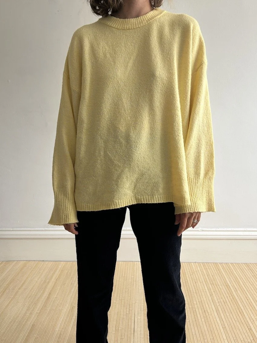 H&M Divided Yellow Knit Size L