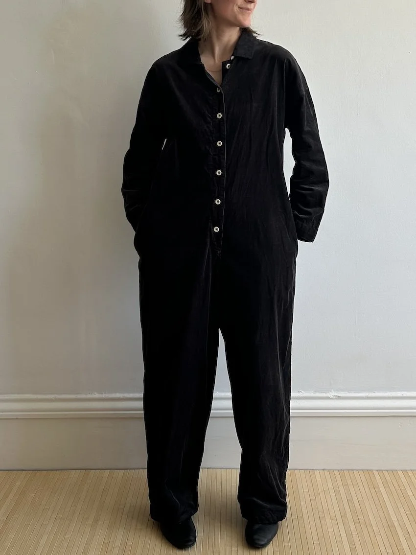Toast Charcoal Grey Corduroy Jumpsuit Size M