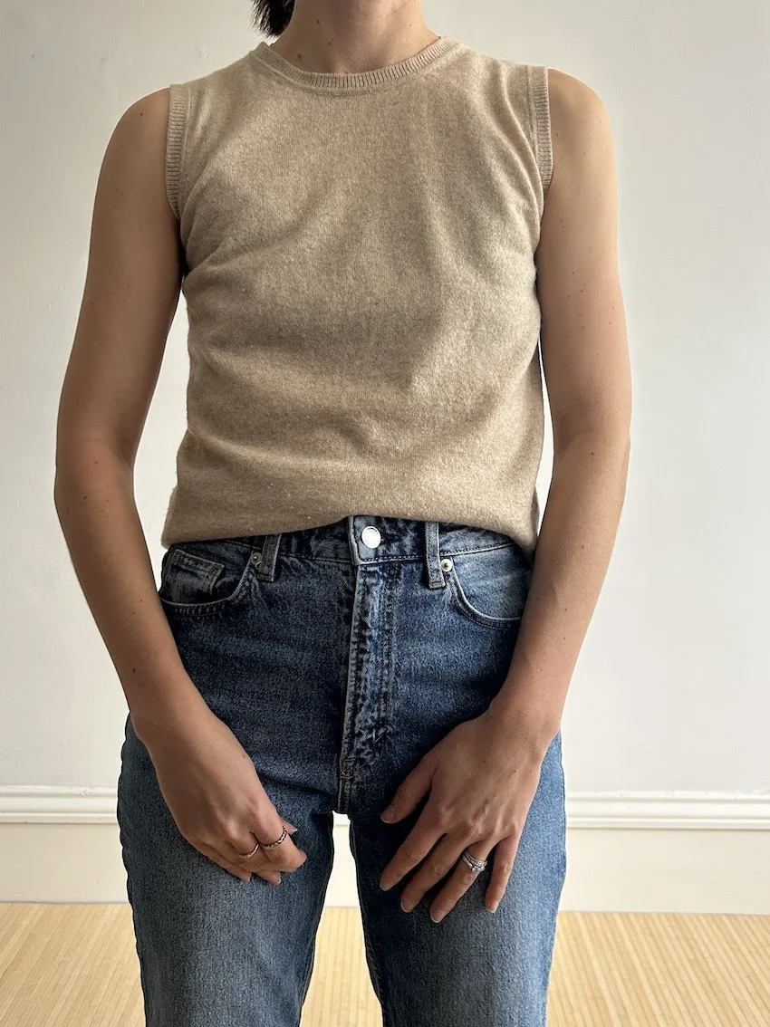 United Colours Of Benetton Beige Cashmere Jumper Size S