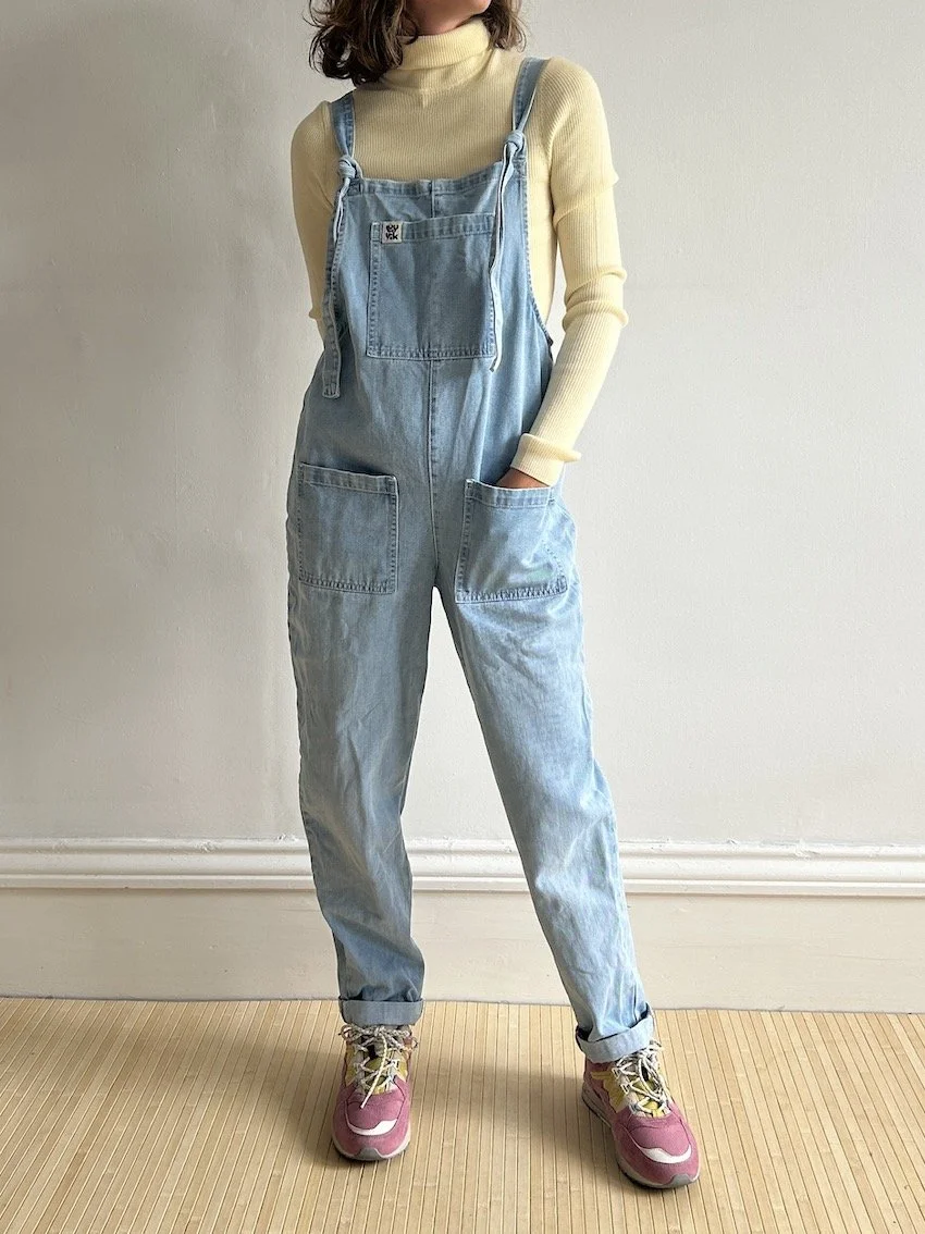 Lucy And Yak Light Denim Dungarees Size 10