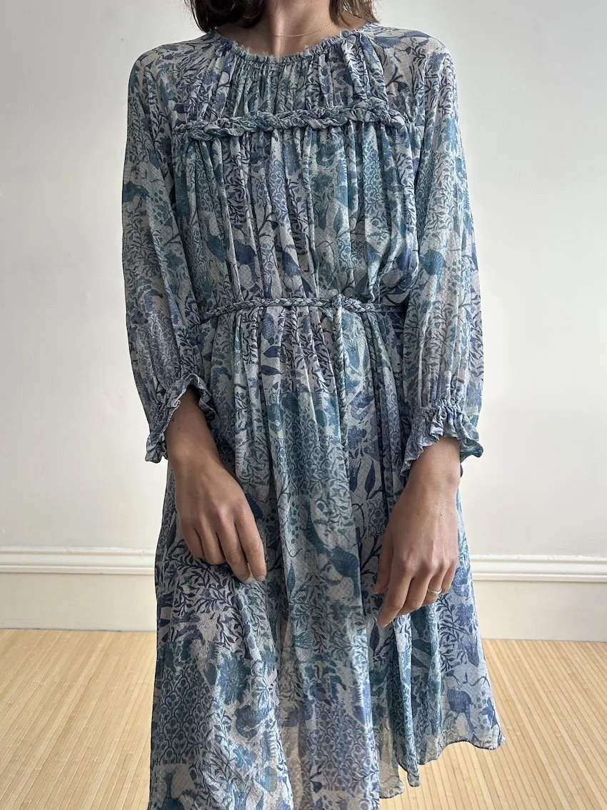 Isabel Marant Blue Silk Mini Dress Size 12