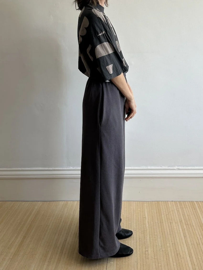 Pine & Treasure Grey Stretch Trousers Size M