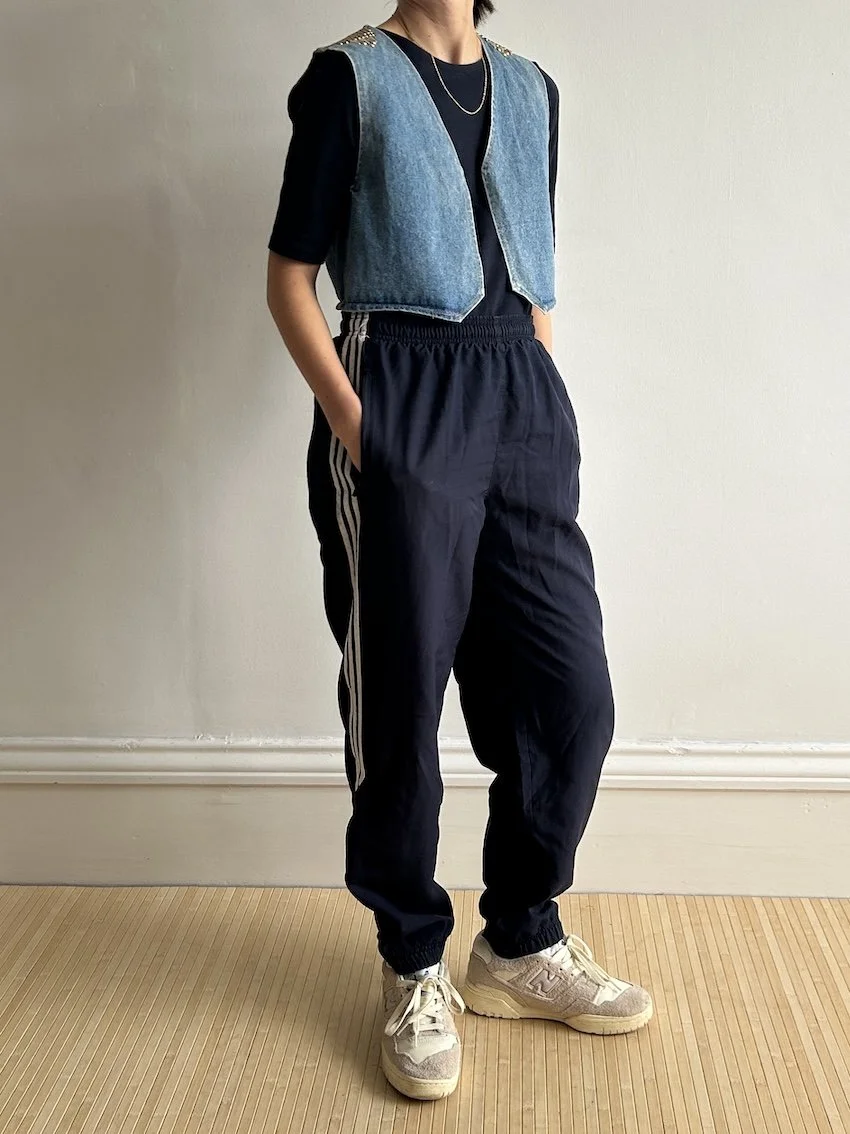 Adidas Navy Tracksuit Trousers Size 12