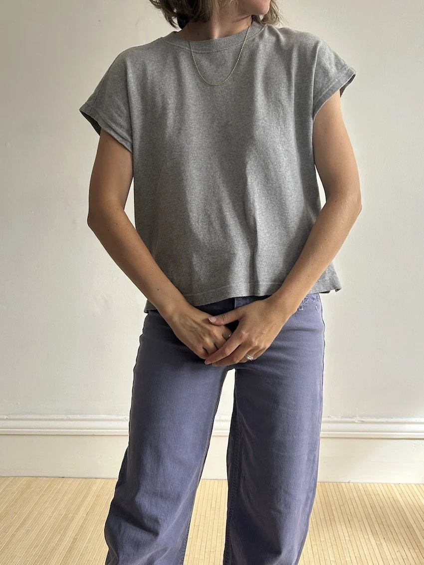 Le Bon Shoppe Grey Jersey T-Shirt Size S