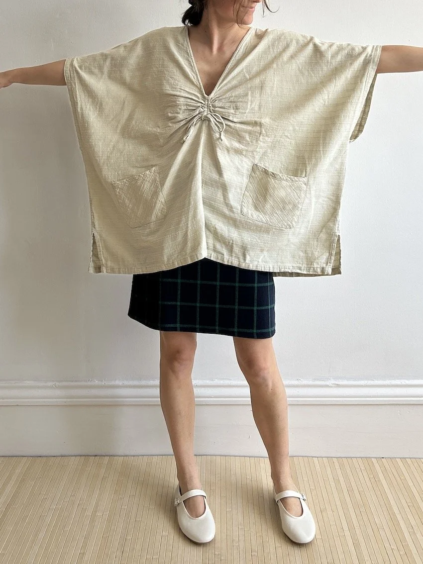 Tu Navy & Green Check Mini Skirt Size 8