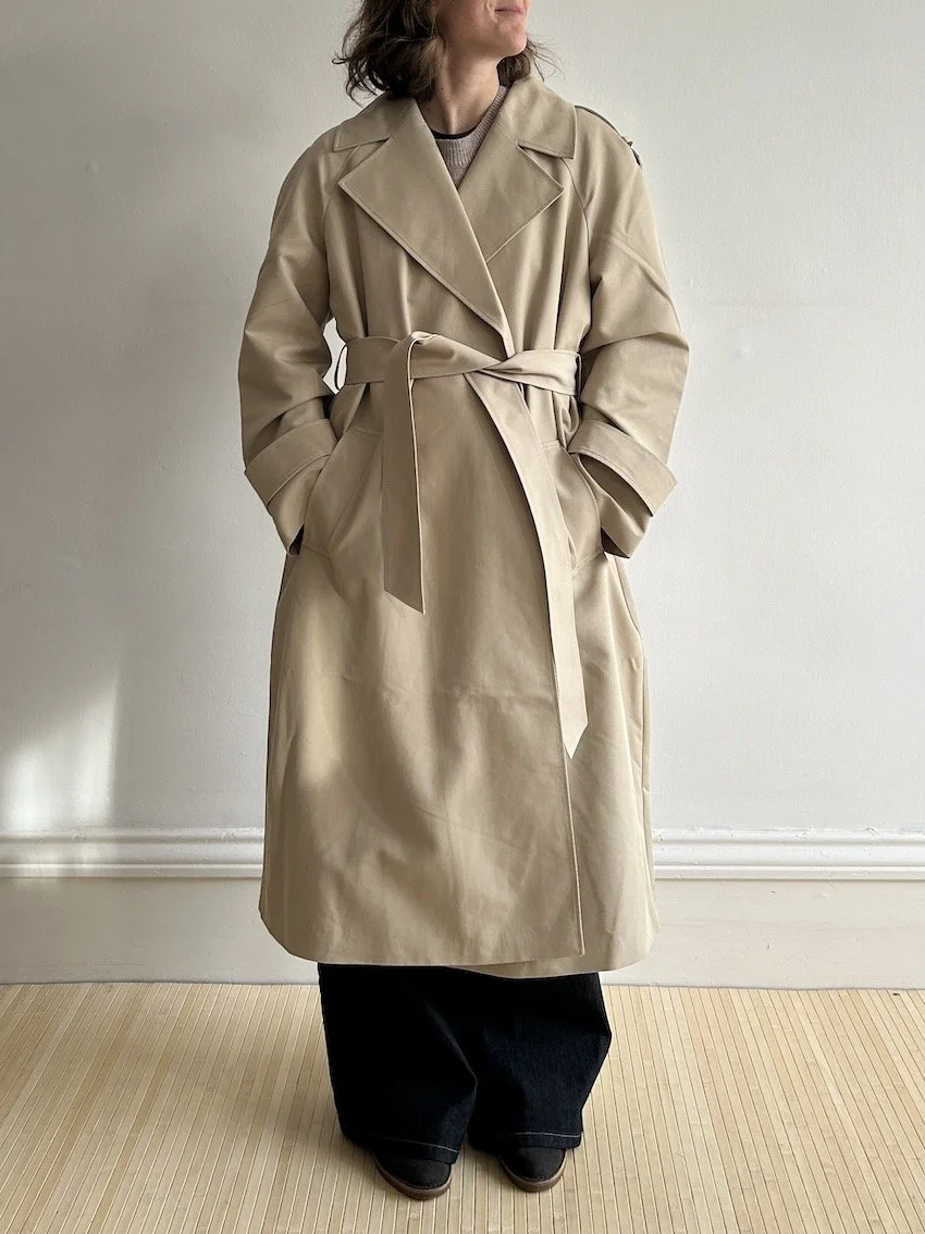 Seraphine Beige Trench Coat Size 16