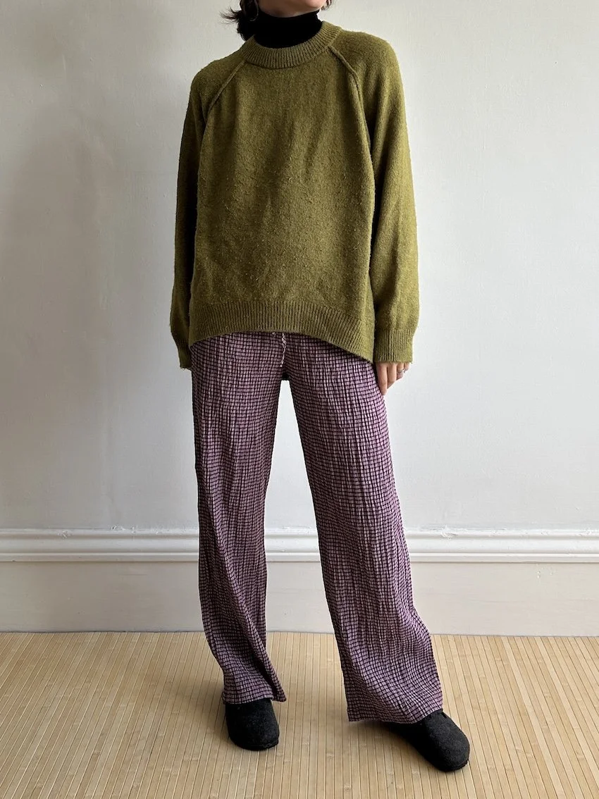 Primark Purple Gingham Trousers Size S