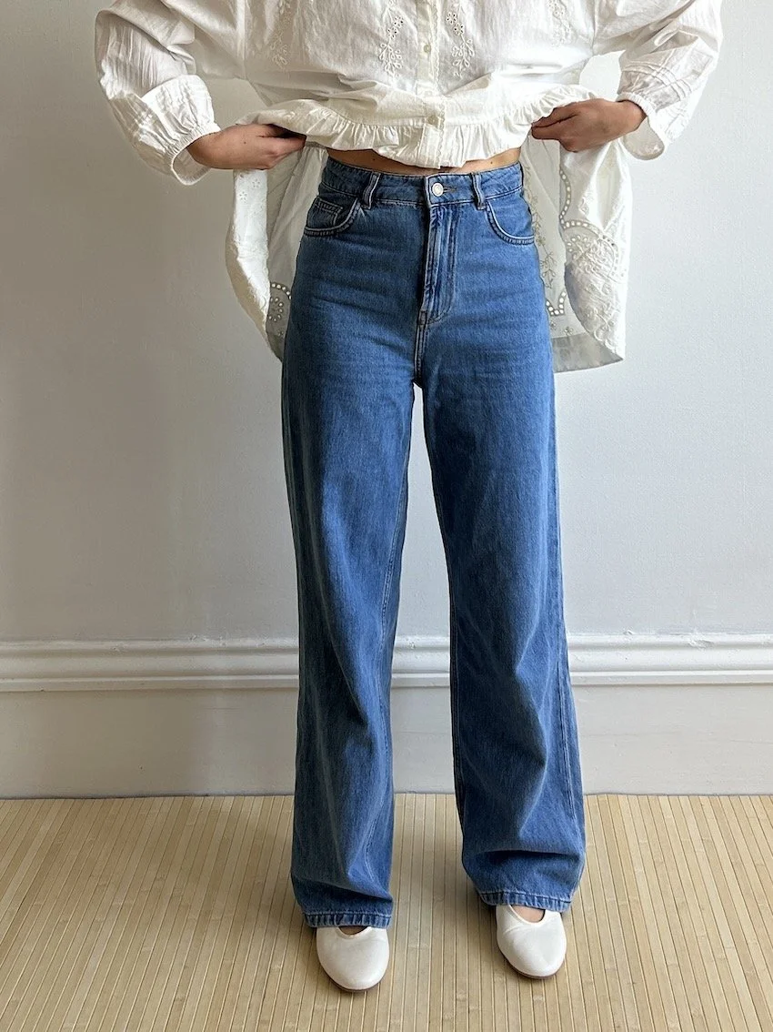 Vanessa Bruno Slim Wide Leg Jeans Size 8