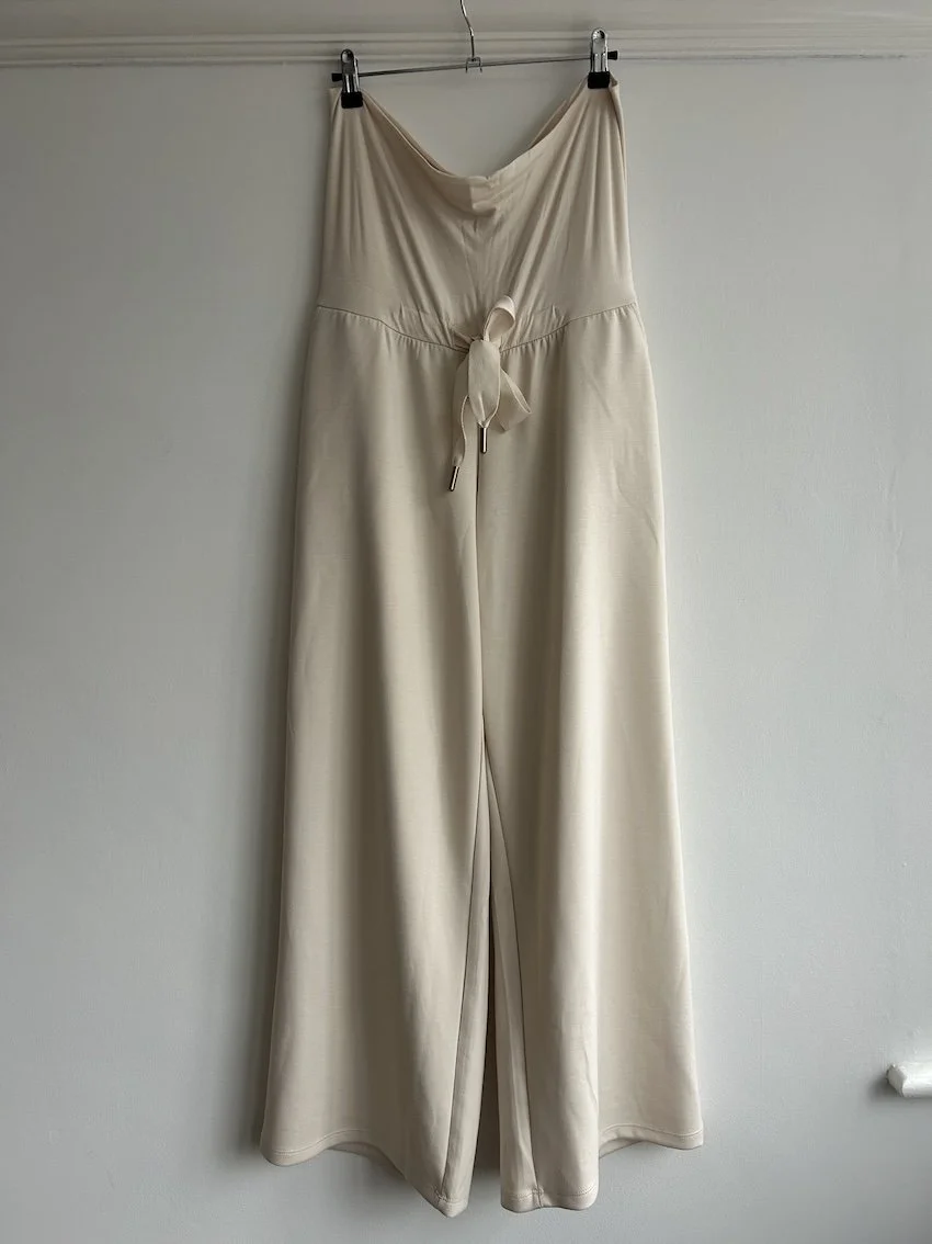 Seraphine Cream Maternity Overbump Joggers Size L