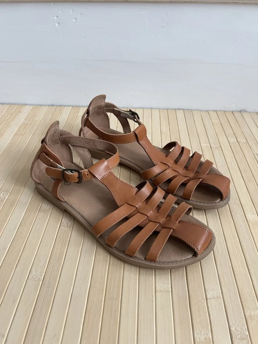 La Redoute Brown Fisherman Sandals Size 4