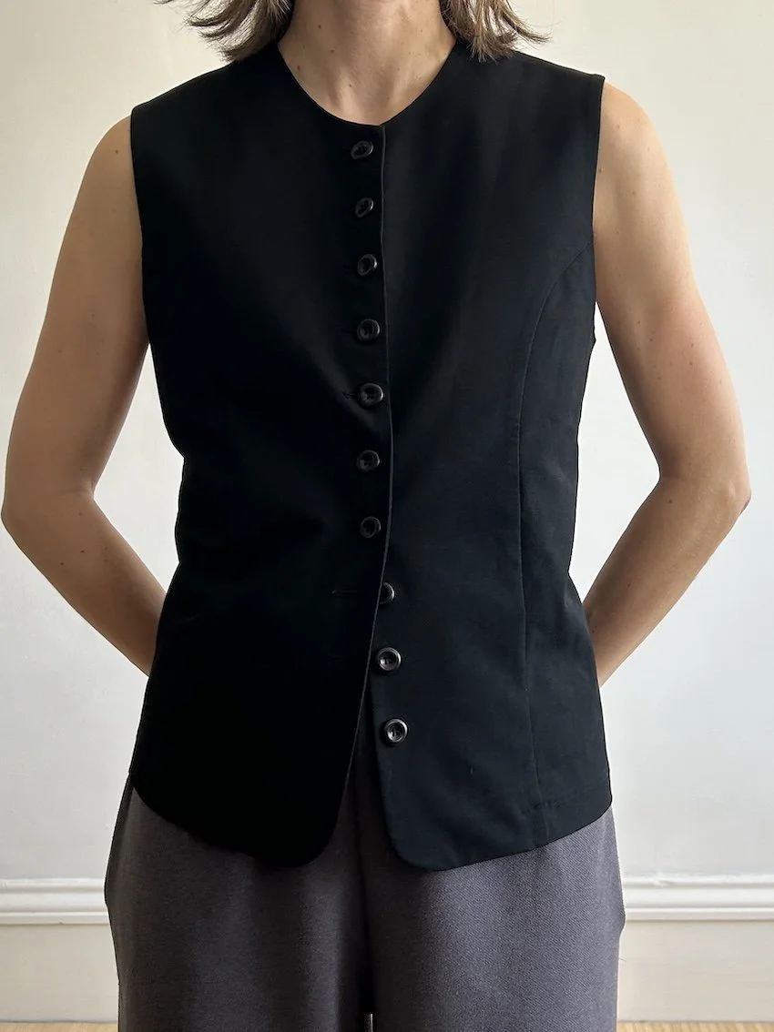 Glassworks Black Waistcoat Size M