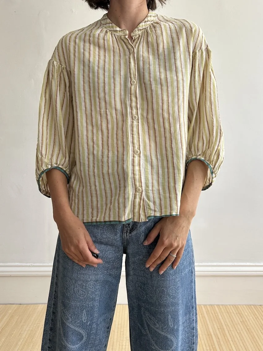 Toast Lightweight Stripe Blouse Size S