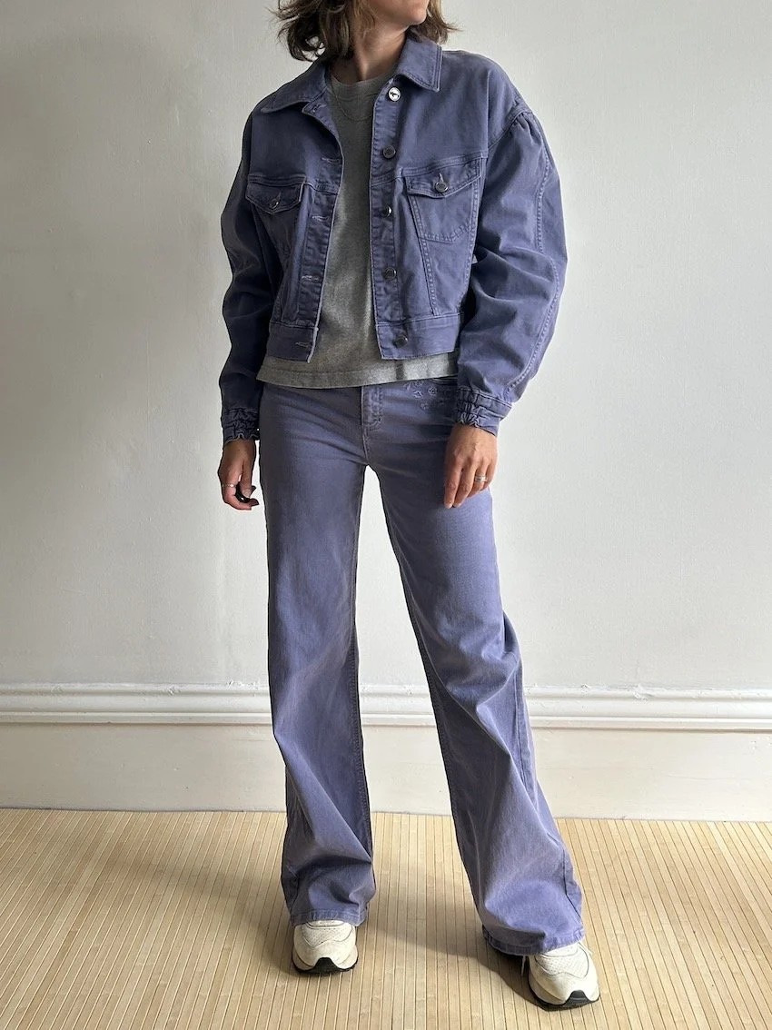 Fabienne Chapot Purple Denim Co-Ord Size 8