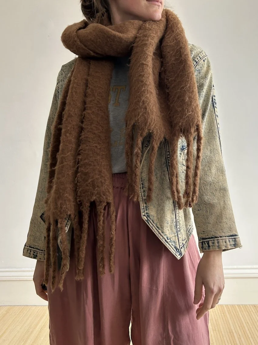 H&M Brown Chunky Scarf