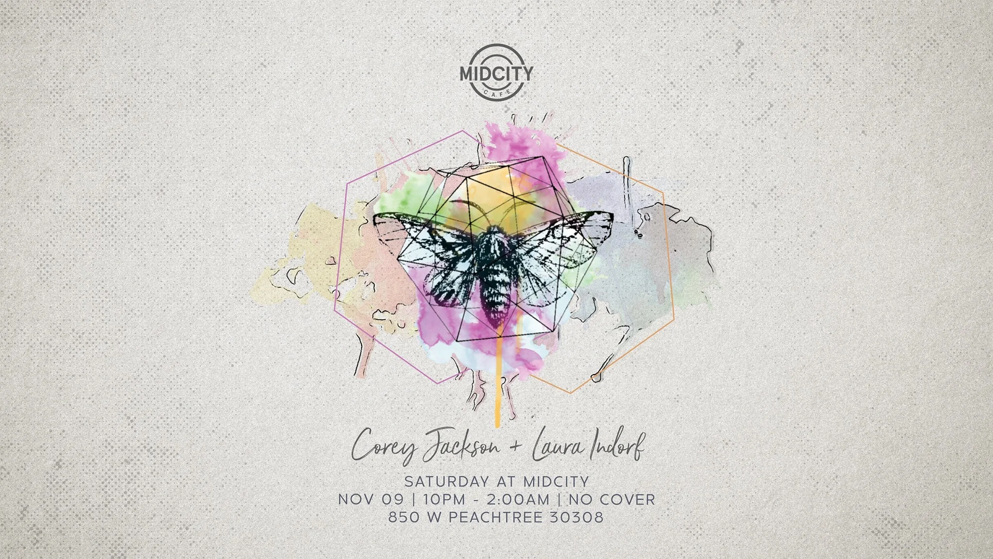Corey Jackson and Laura Indorf at MidCity Cafe