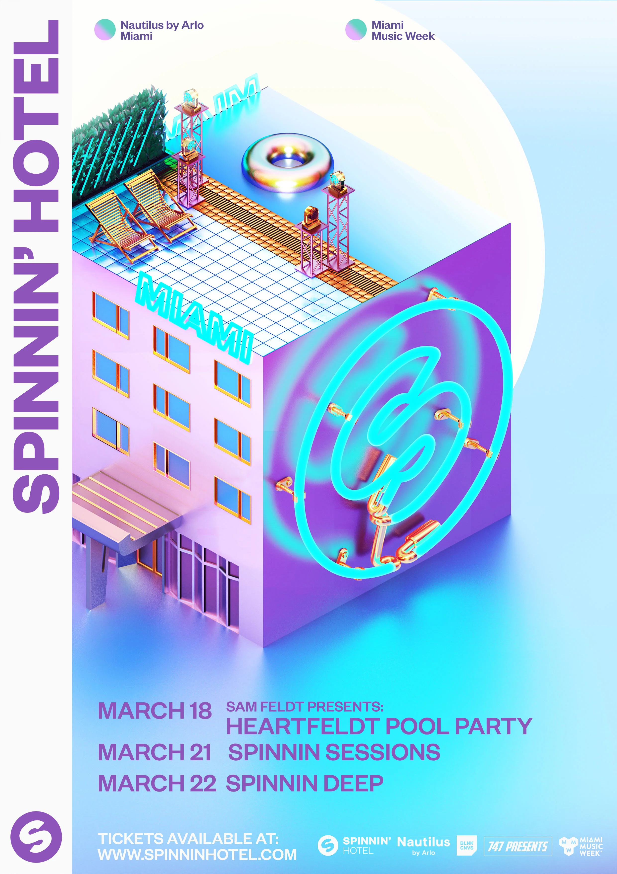 Spinnin' Deep Pool Party Miami Music Week Mar 22, 2020